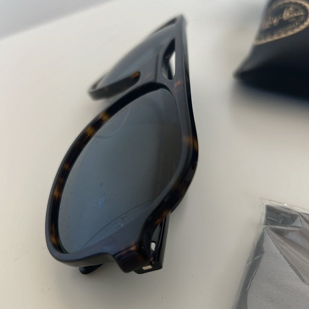 Rayban Powderhorn 4357 58/17 Sunglasses RB4357 Ray Ban Havana Blue - Picture 9 of 11